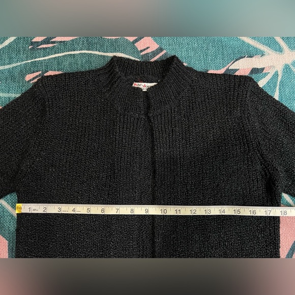 Vintage Nan Dorsey Knit Open Front Kimono Style Cardigan Sweater - Picture 8 of 10